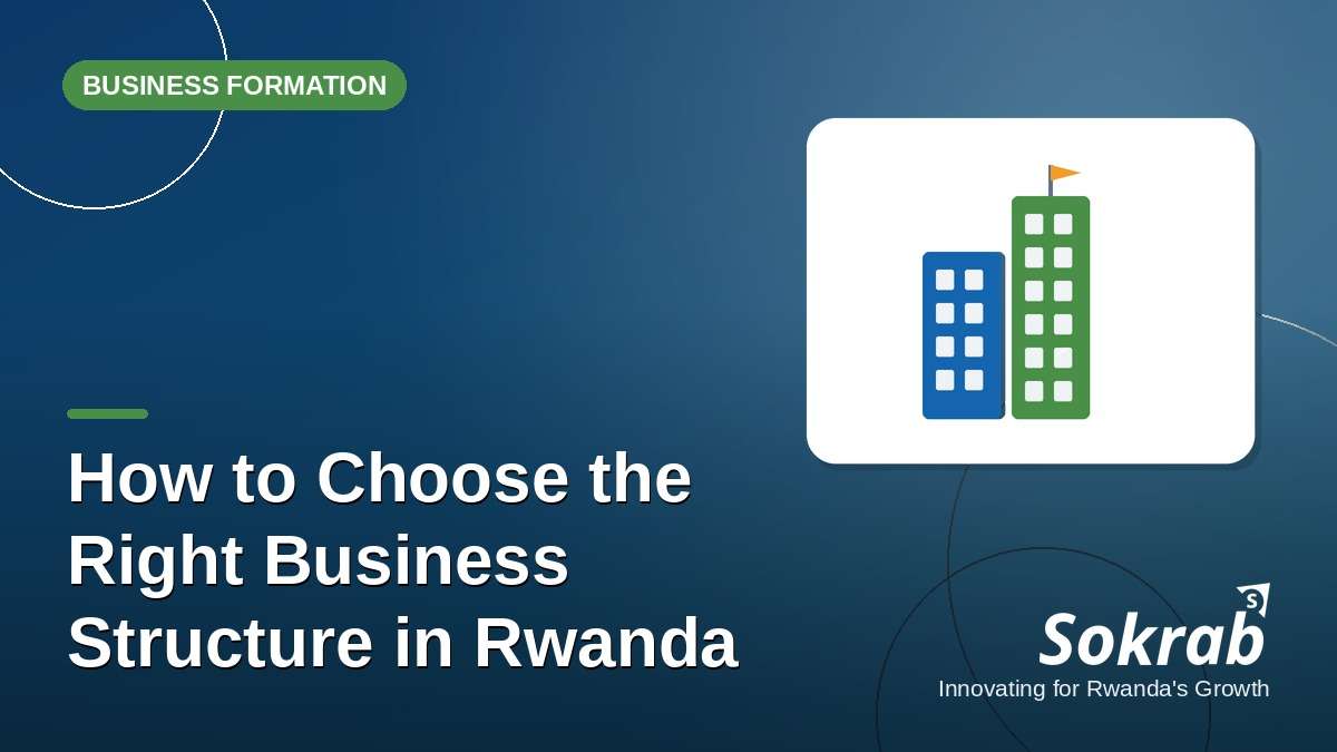 Sokrab blog cover: how to choose the right business structure in Rwanda