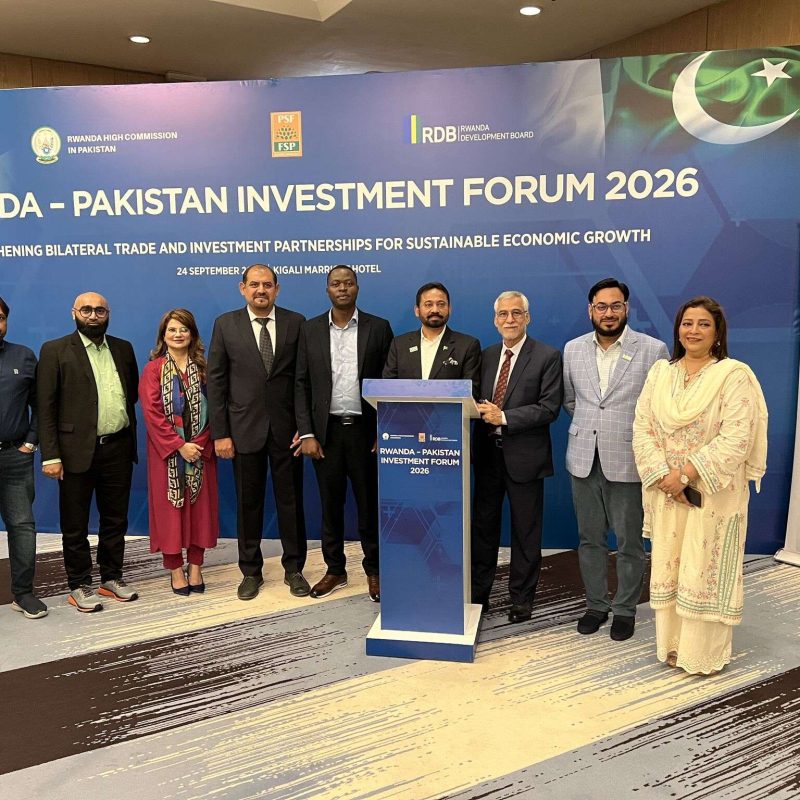 SOKRAB Business Development Manager Japhet Mbabazi participates in the Rwanda–Pakistan Investment Forum 2026 at the Kigali Marriott Hotel.