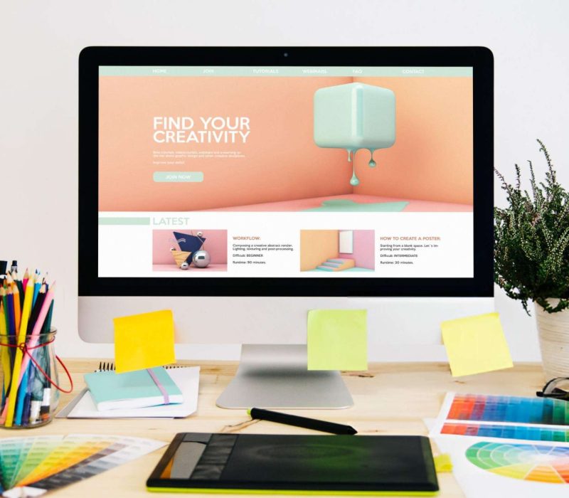 Web business Sokrab web design team creating responsive layouts for clients