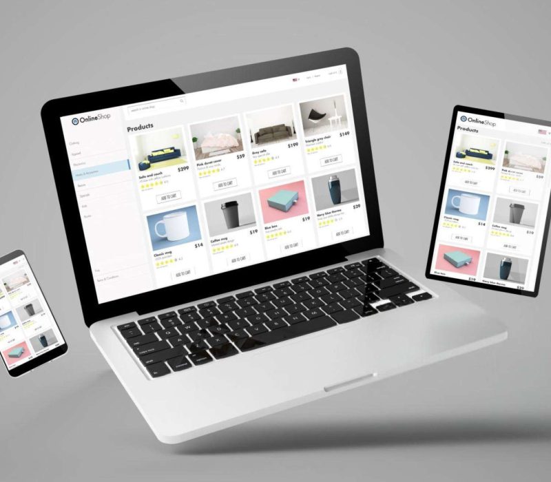 web ecommerce Sokrab web design team creating responsive layouts for clients